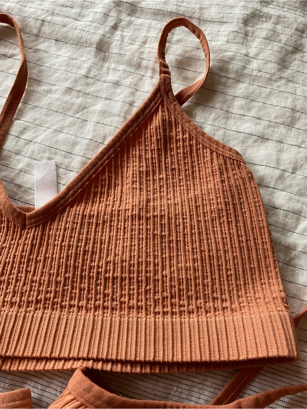 Colsie Ribbed Bralette Large [set of 4] - Picture 3 of 5